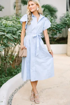 All In A Dream Light Blue Midi Dress