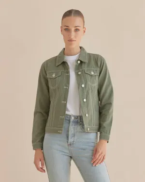 Alliance Drill Denim Jacket - Sage