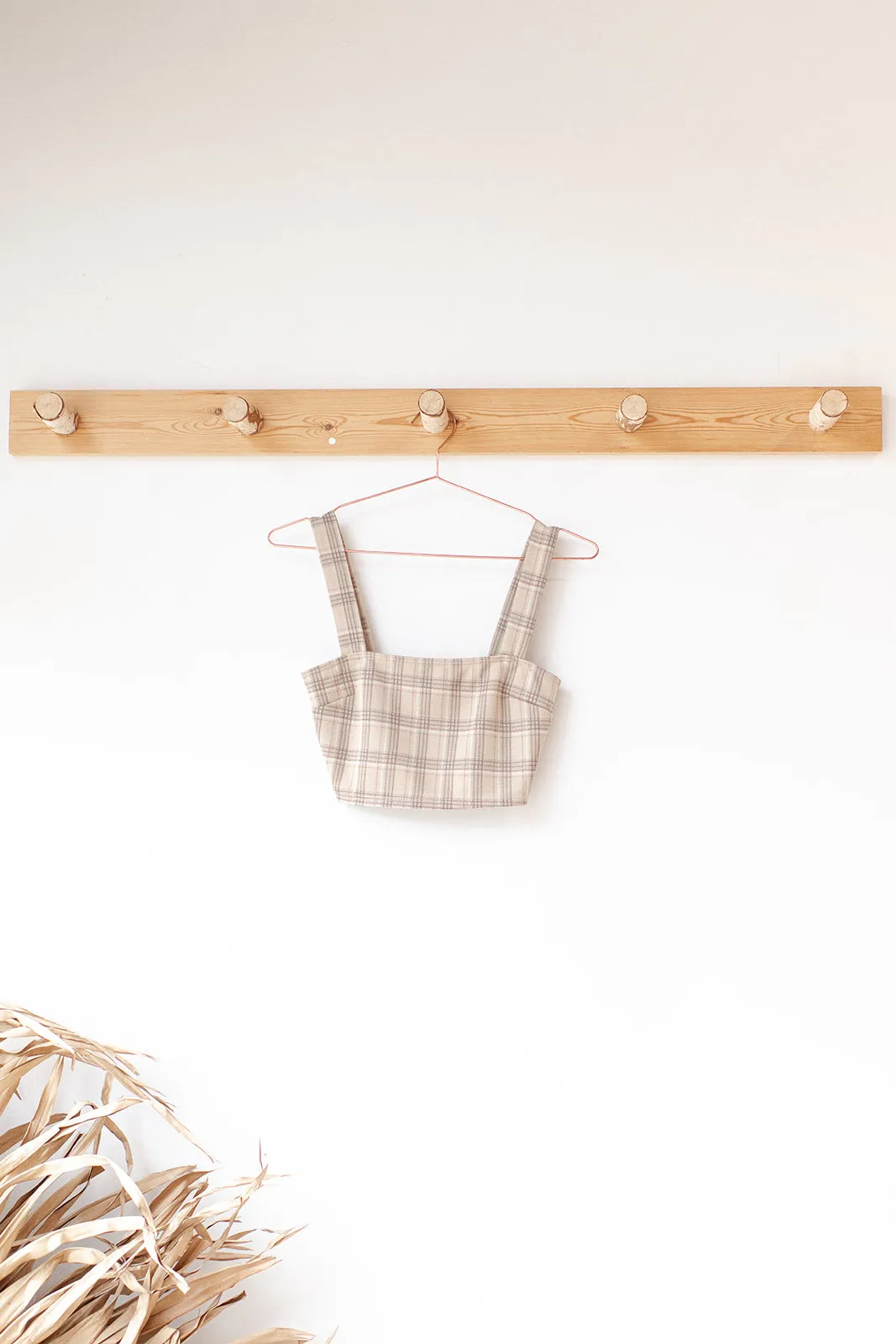 aria plaid top