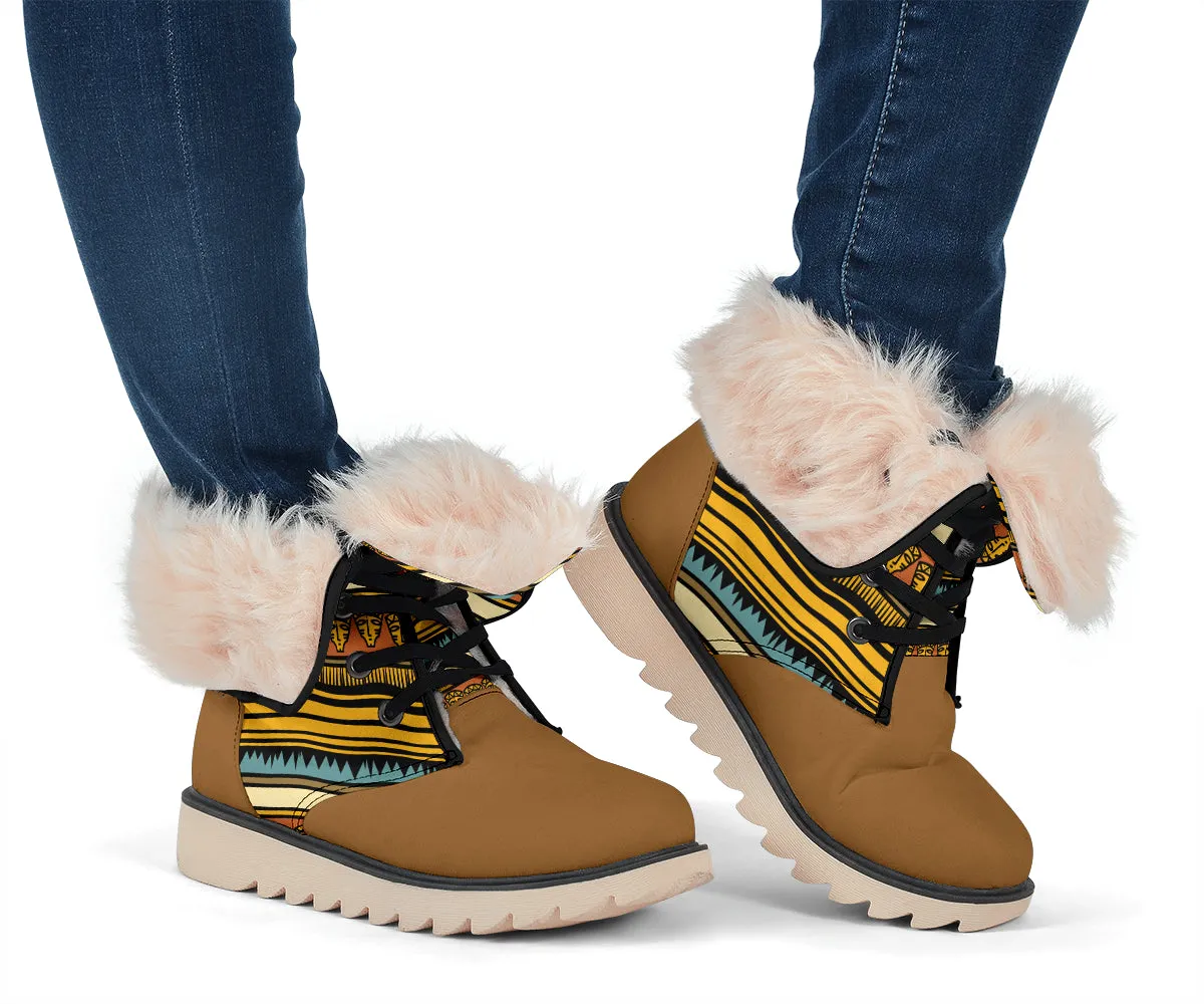 Bohemian Tribal Polar Boots