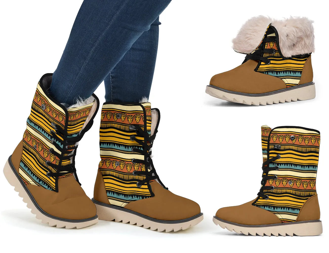 Bohemian Tribal Polar Boots