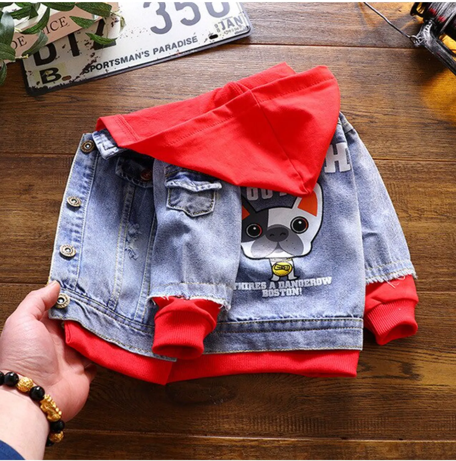 Boys And Girls Jean Thin Denim Hoodie Jacket