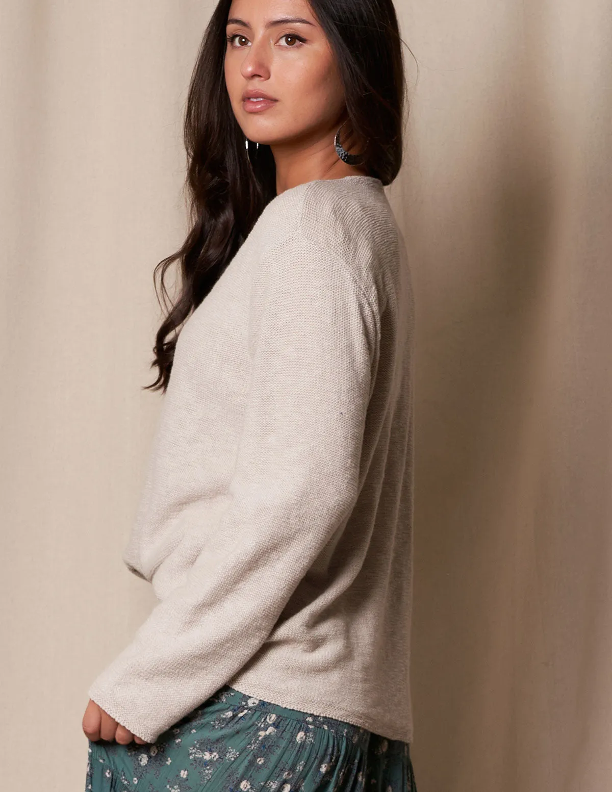 Carly All Cotton Sweater