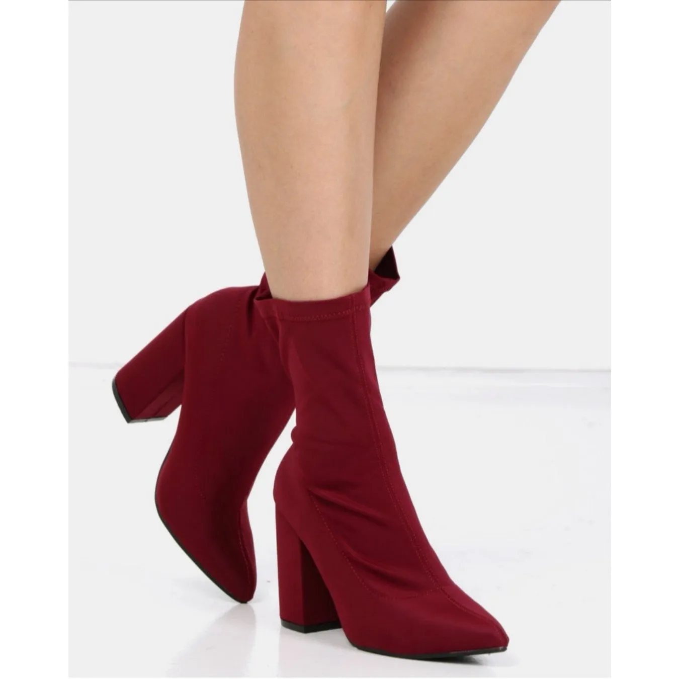 Chunky Heel  Ankle Boots