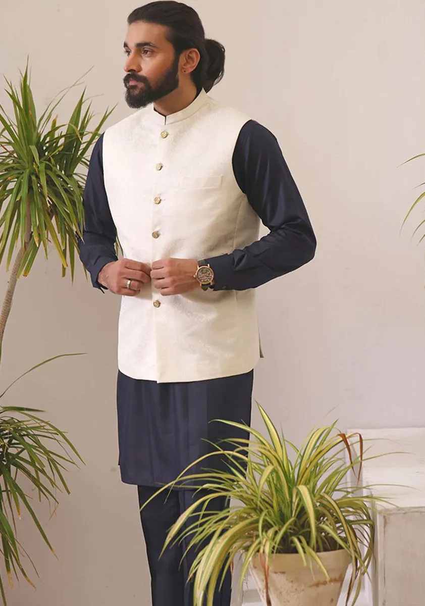 Classic Jamawar Pristine Traditional Waistcoat