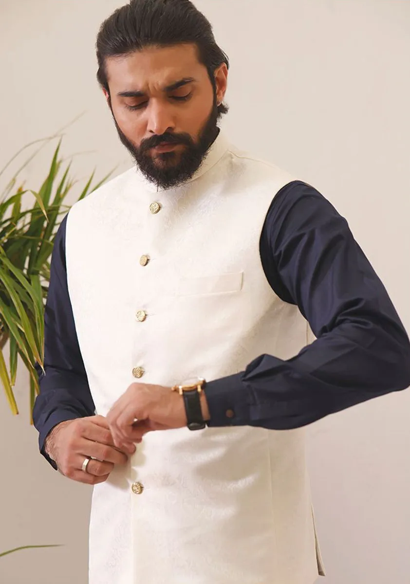 Classic Jamawar Pristine Traditional Waistcoat