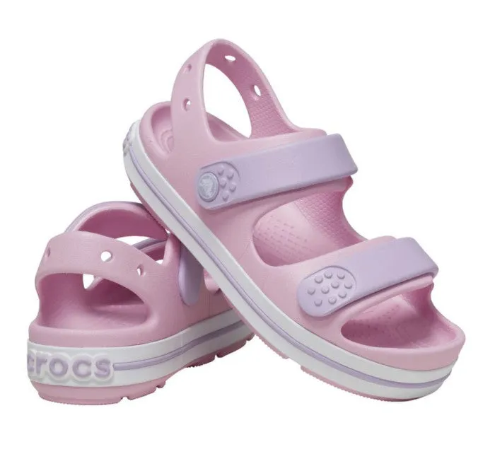 Crocs Kids' Crocband Cruiser Sandal - Pink   Lavender