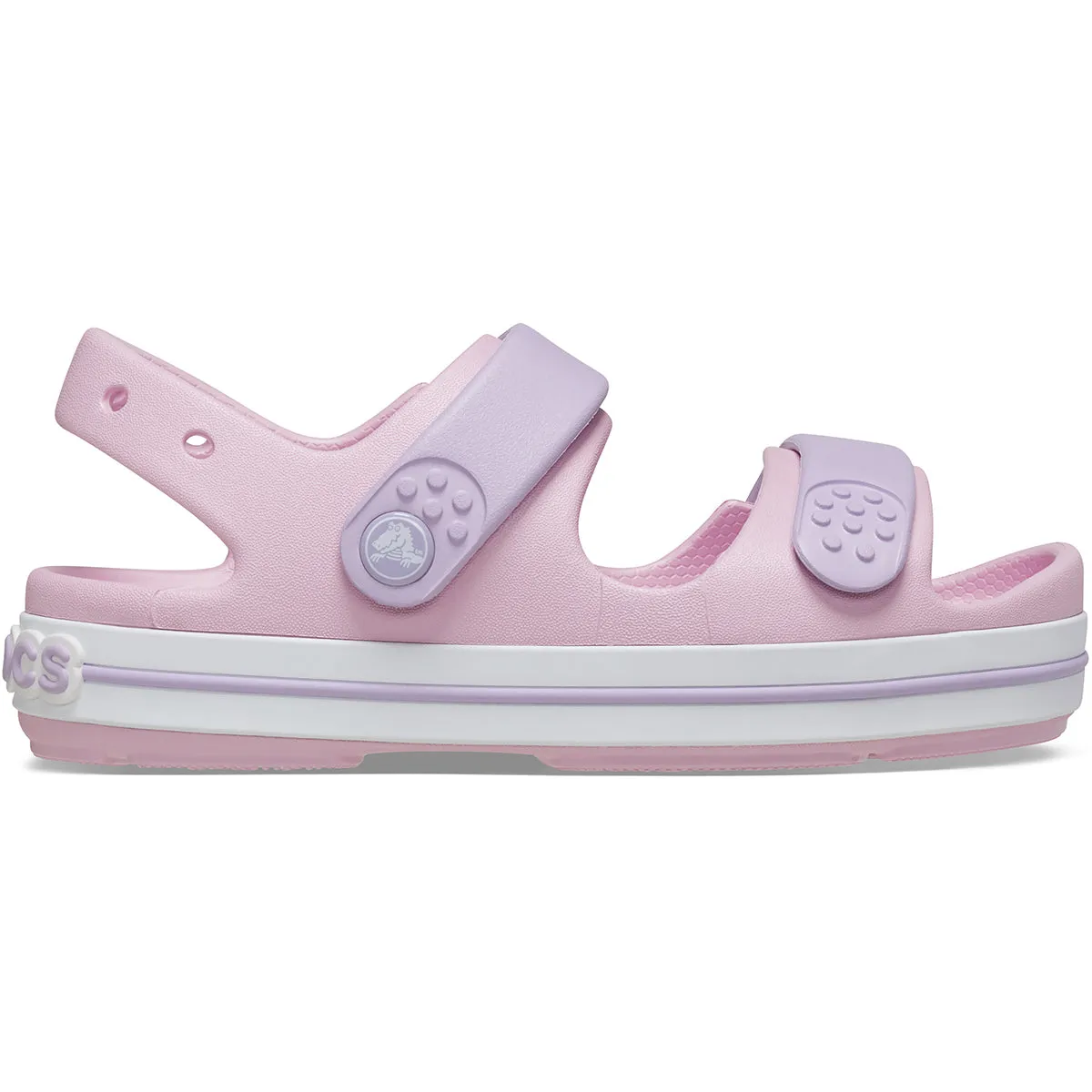 Crocs Kids' Crocband Cruiser Sandal - Pink   Lavender