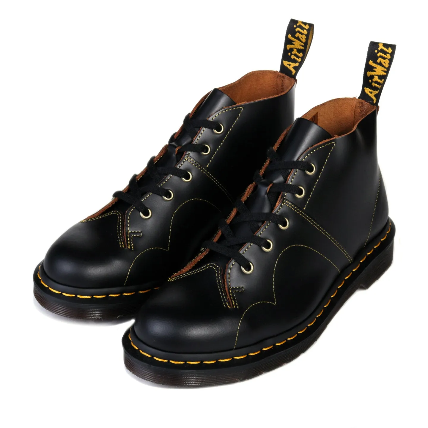 DR. MARTENS CHURCH BOOT BLACK VINTAGE SMOOTH