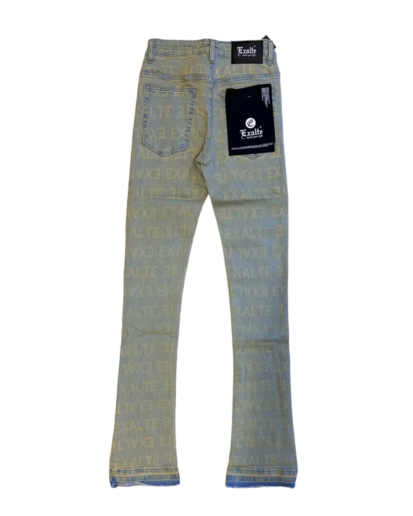 Exalte Laser Luck Stacked Jeans