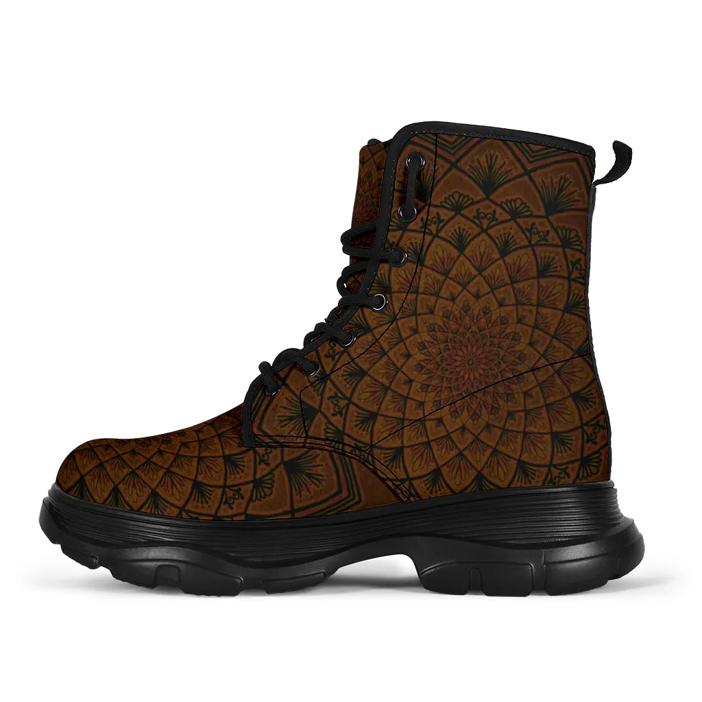 Flower of Life Chunky Boots