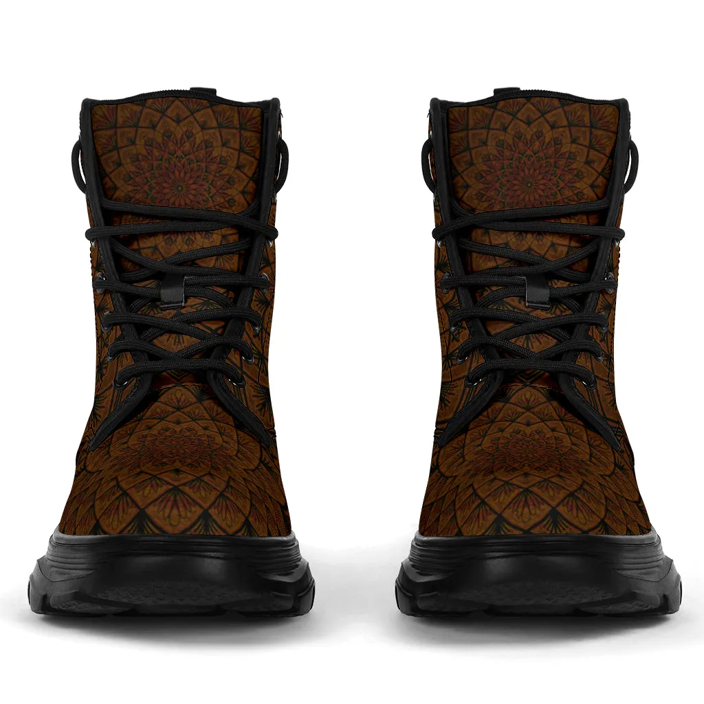 Flower of Life Chunky Boots