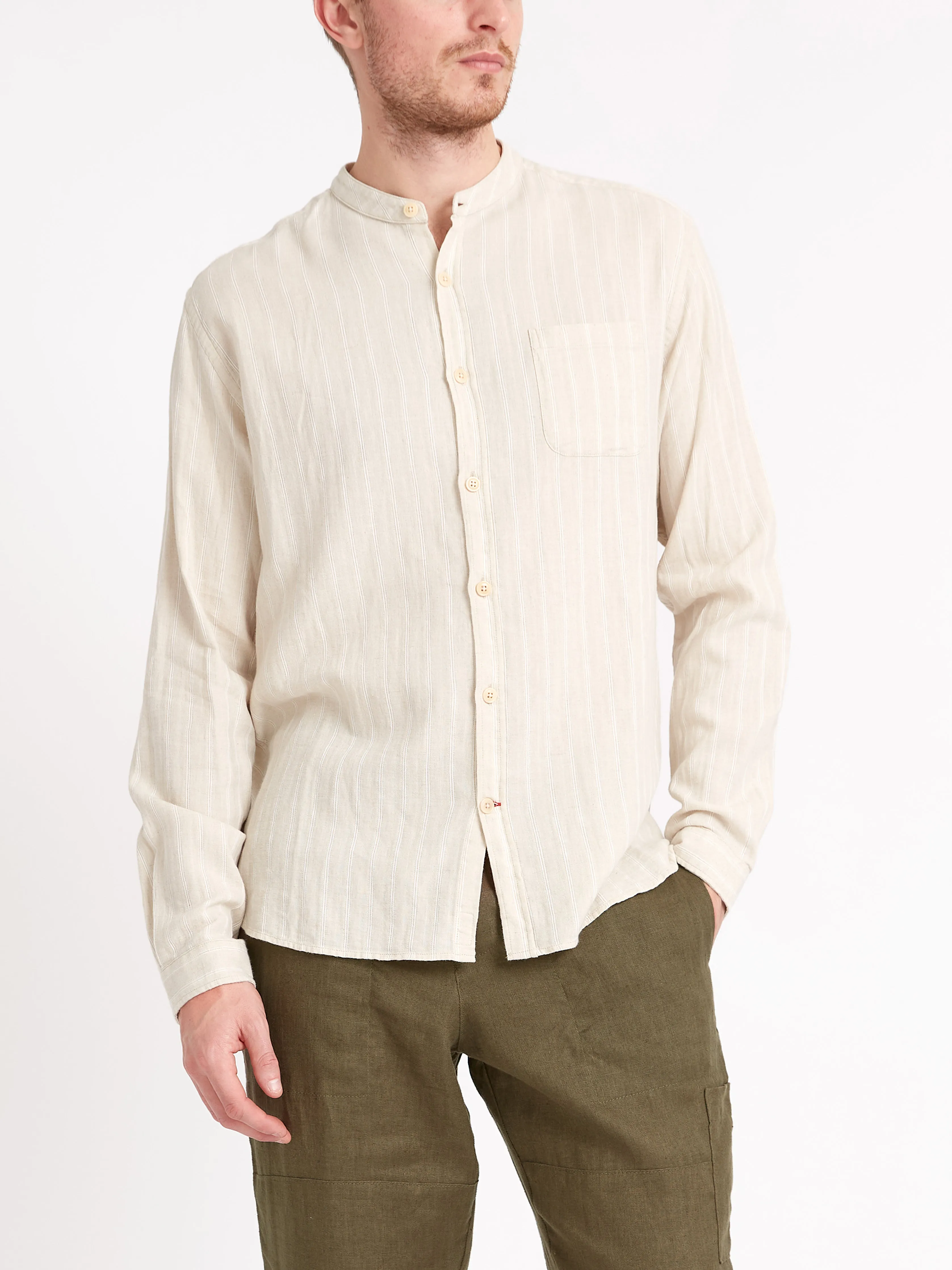 Grandad Shirt Randal Cream