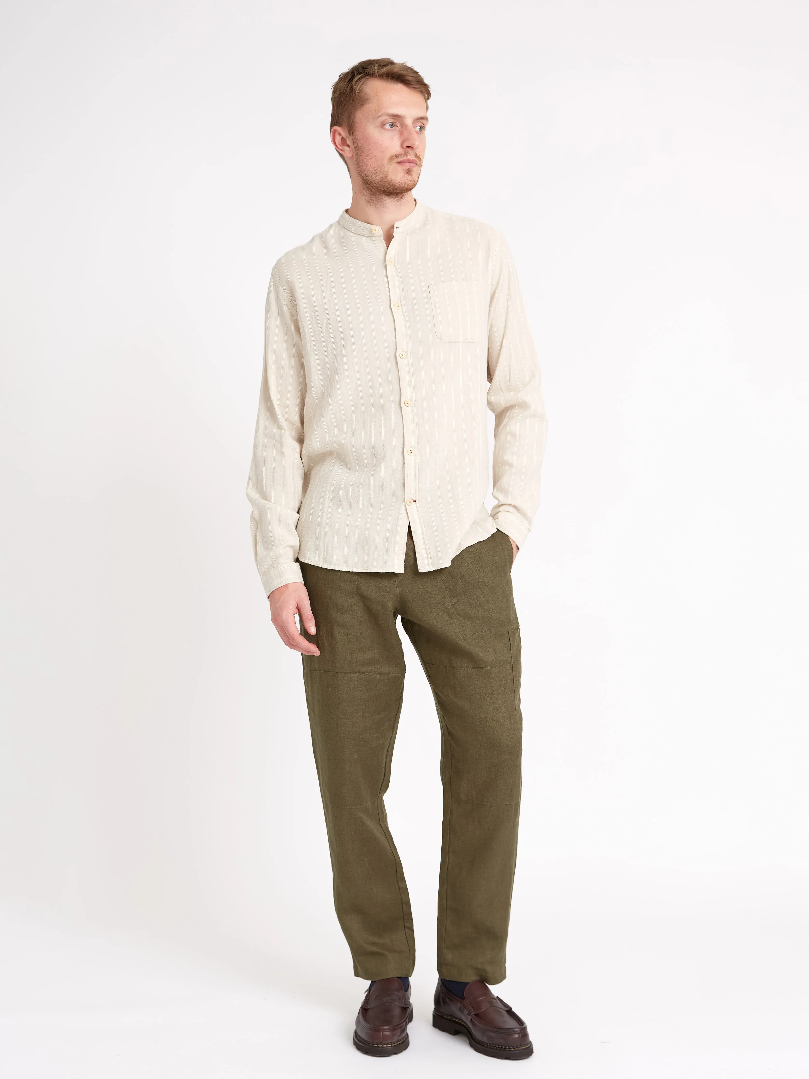 Grandad Shirt Randal Cream