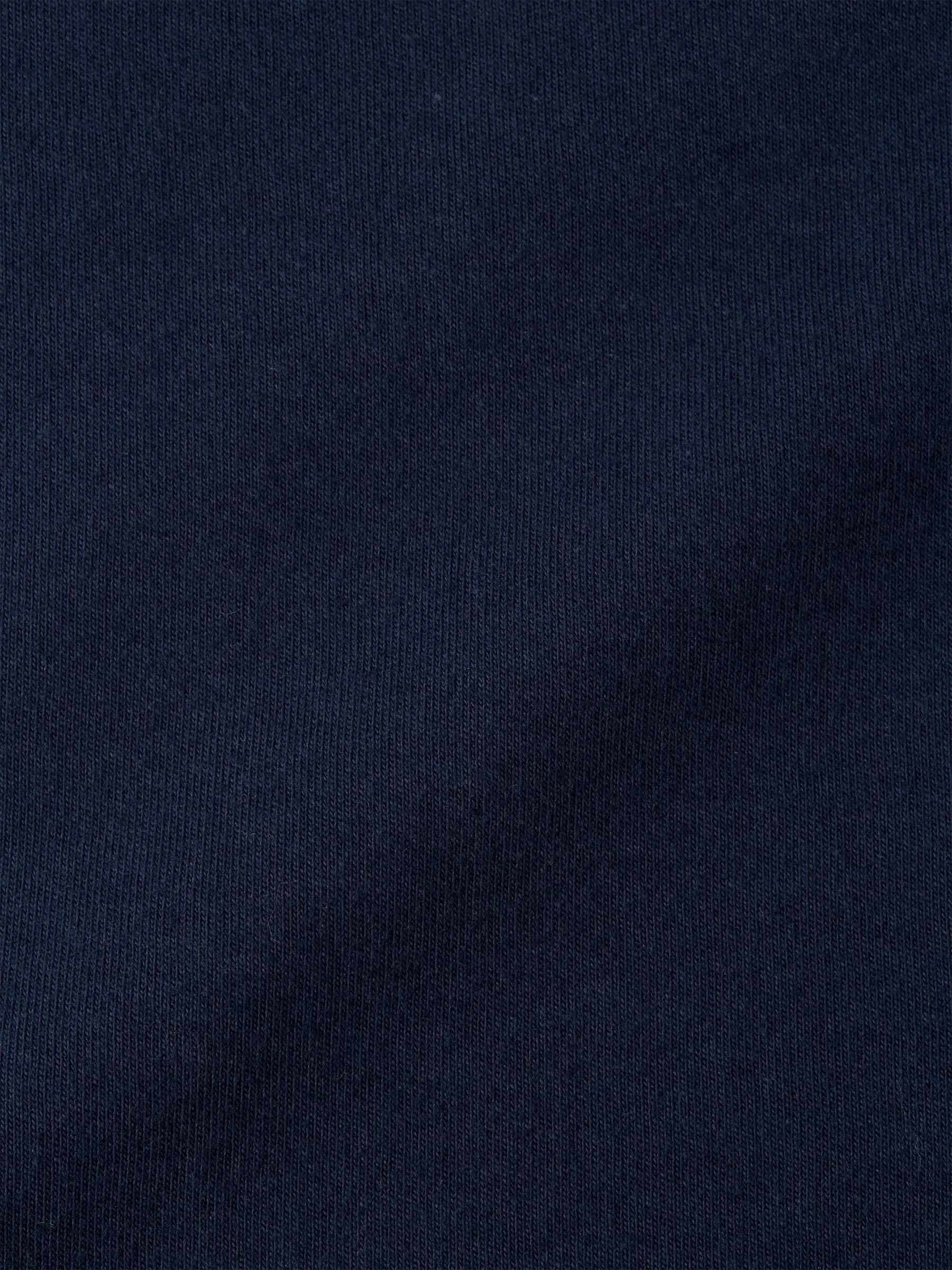 Heavy Long Sleeve Plain T-Shirt Tavistock Navy