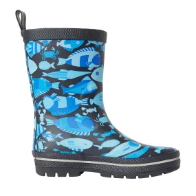 Helly Hansen Splash Print Kids Blue Wellingtons