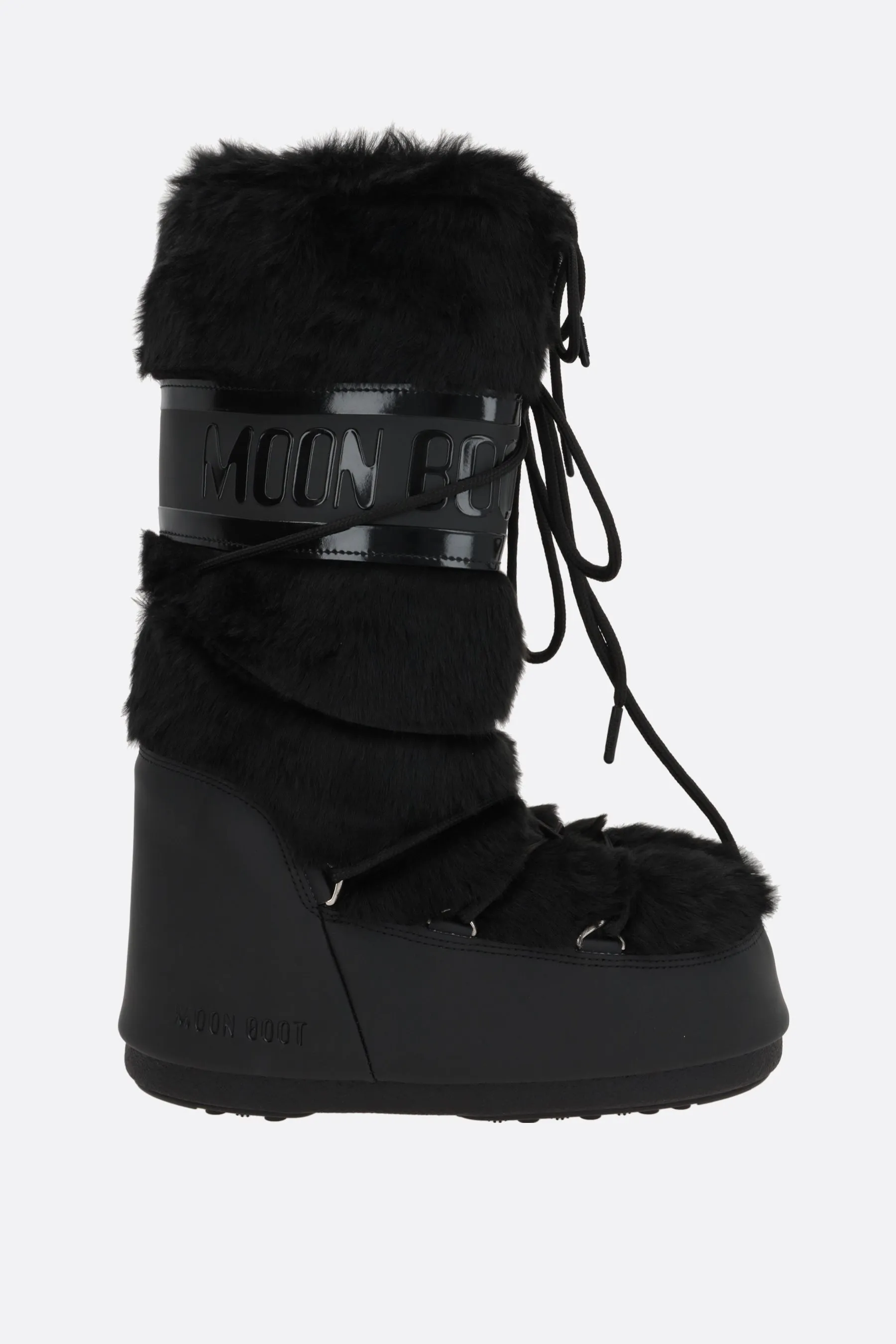 Icon faux fur high-top snow boots