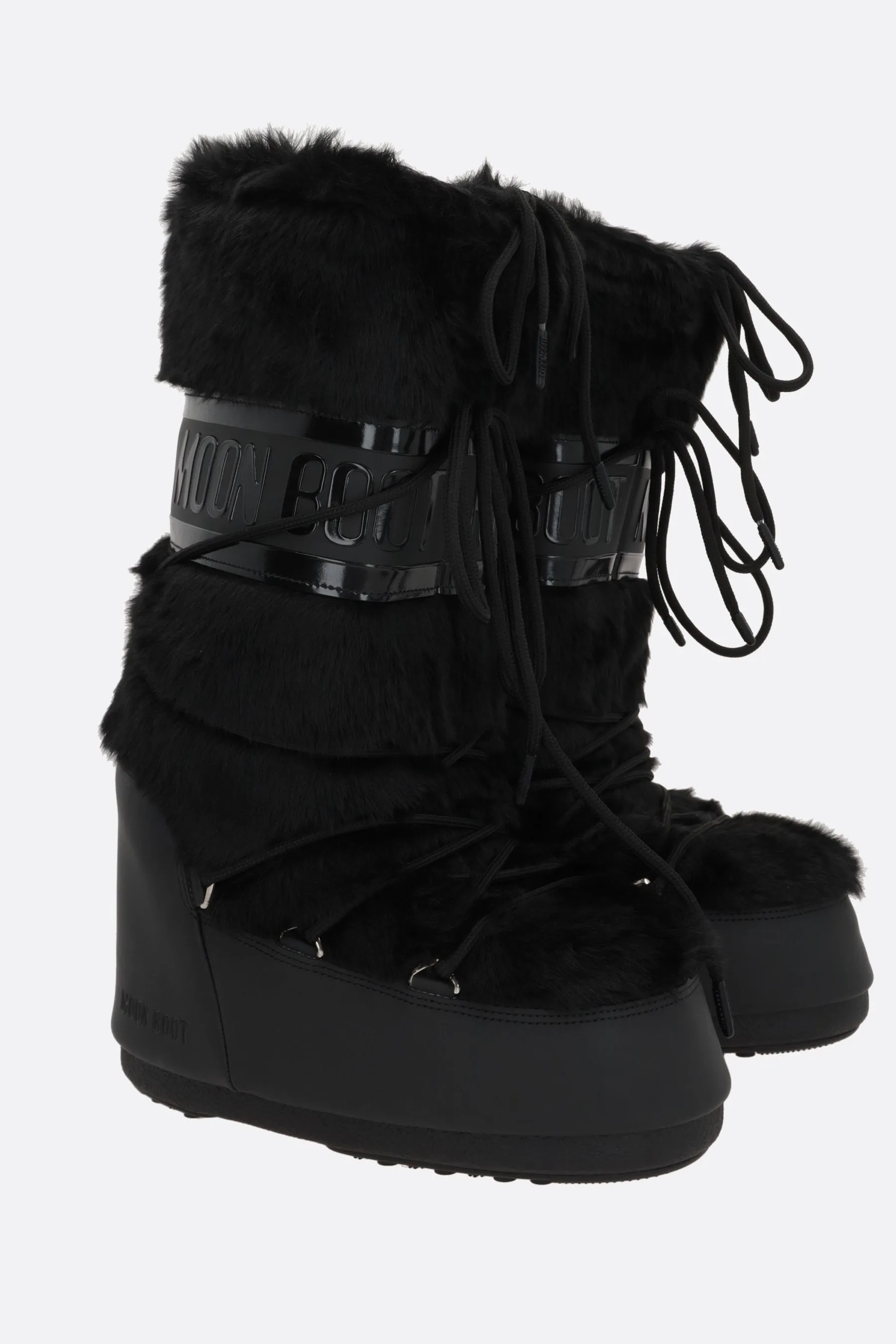 Icon faux fur high-top snow boots