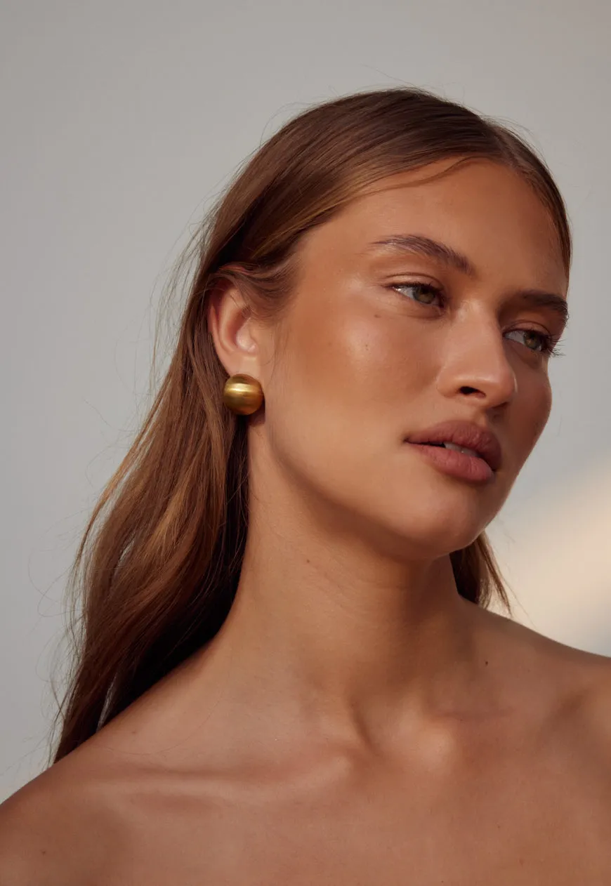 Jean Earrings | Brushed Gold