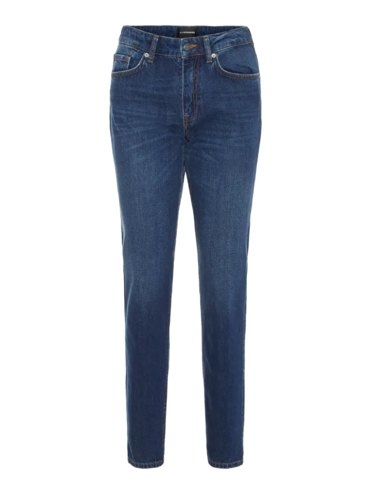 J.Lindeberg Womens Thelma Pure Jeans - MID BLUE