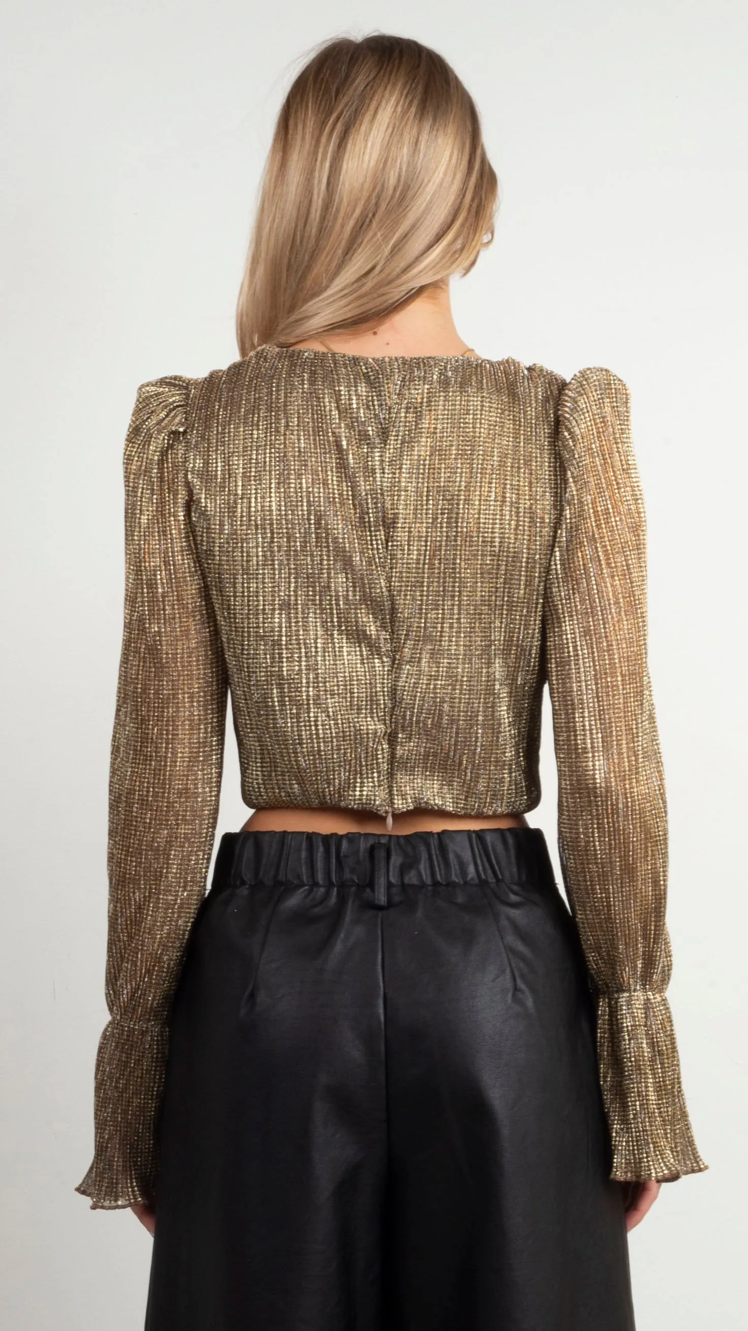 Jordie Long Sleeve Blouse - Bronze