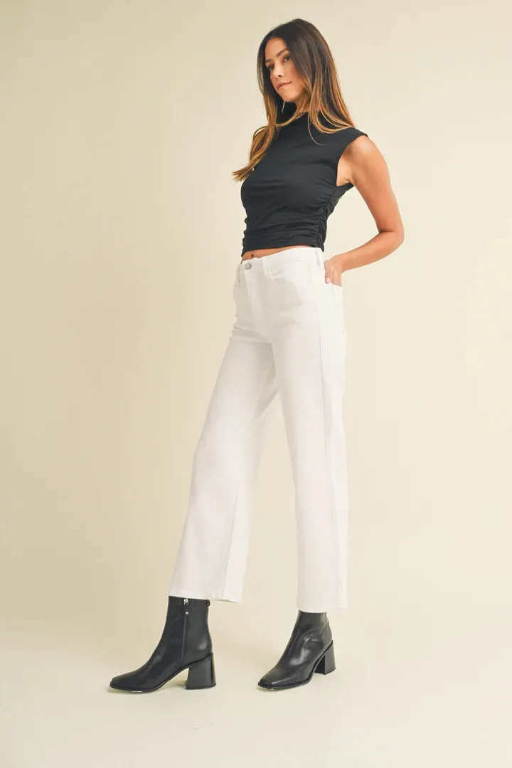 Just Black High Rise Wide Leg Pants