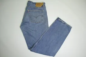 Levis 501 Red Tab Vintage 90's Made in USA Blue Denim Grunge Rocker Jeans