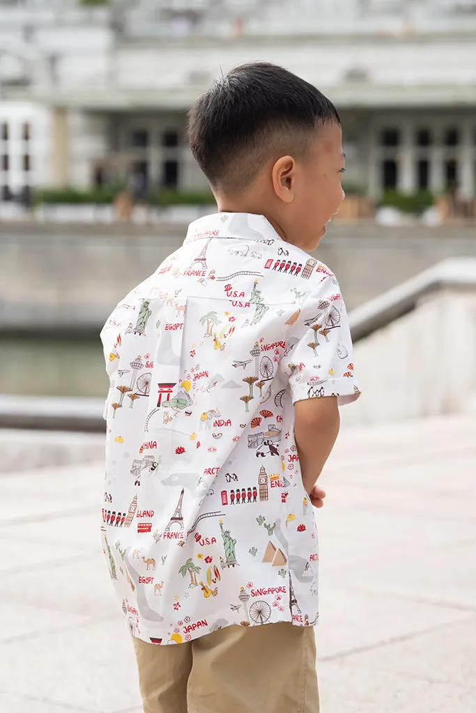 Little Man Shirt - Around The World