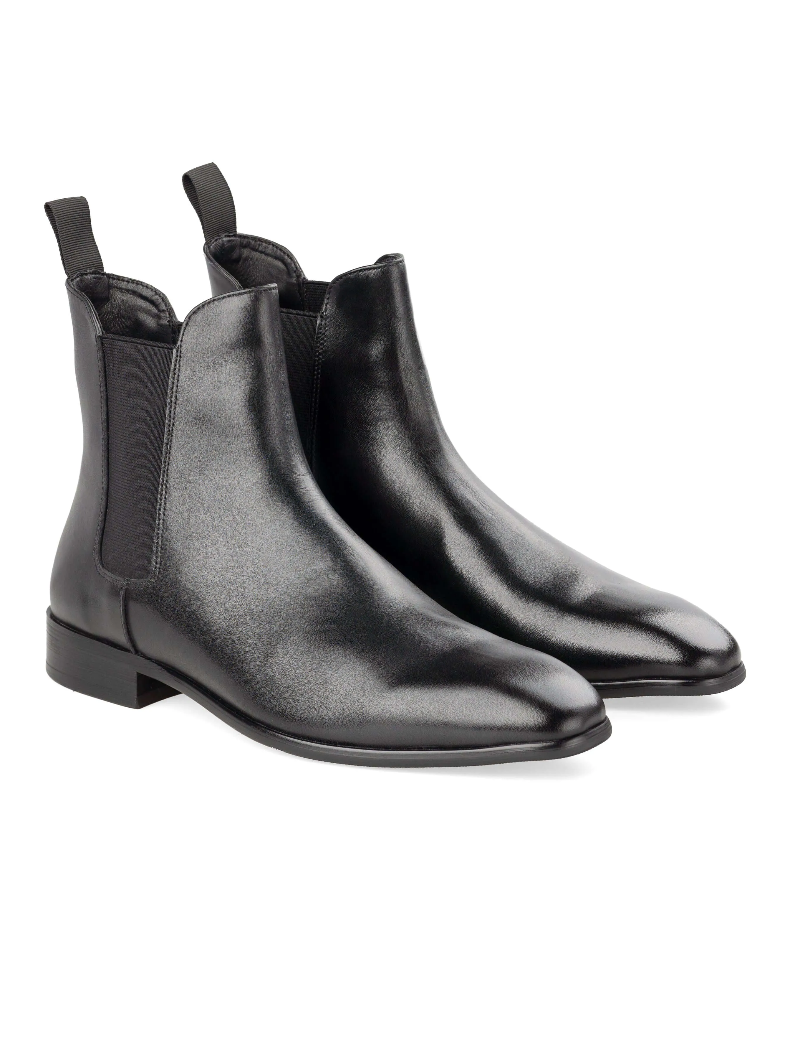 Louis Chelsea Boots - Solid Black Leather