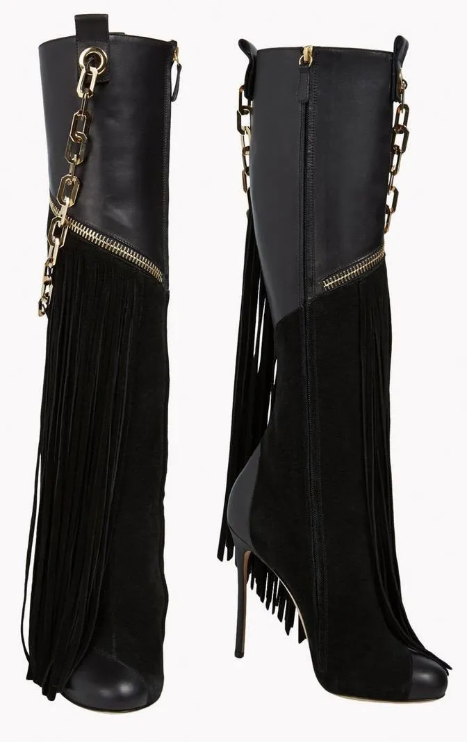 'Manitoba' Fringed Boots