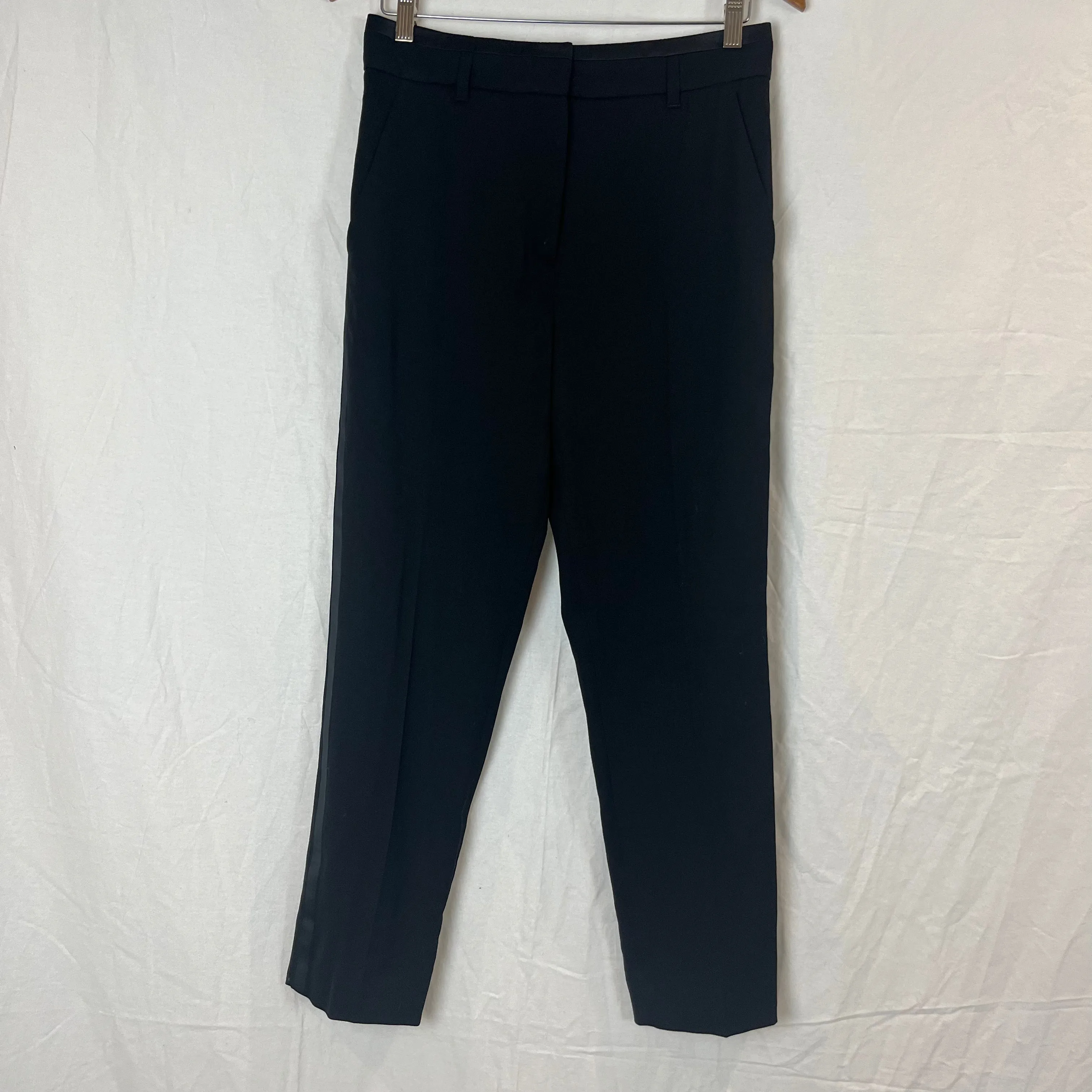 Me&Em Brand New 195 Black Tailored Tuxedo Trousers S