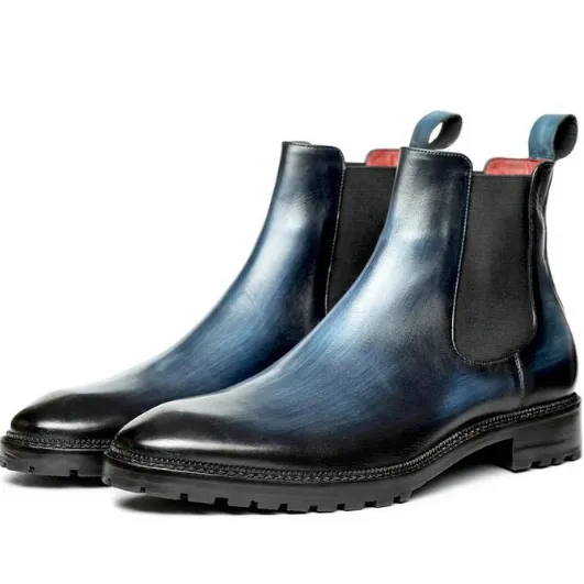 Mens Chelsea Boots- Navy