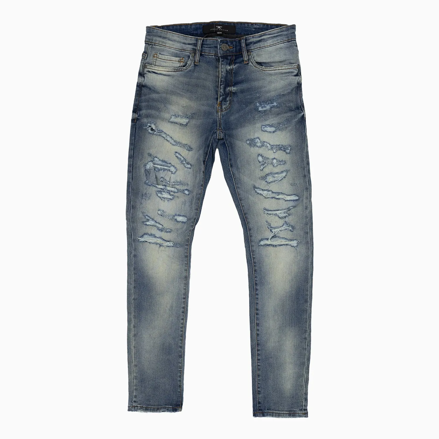 Men's Crushed And Rolled Ross Denim Pant