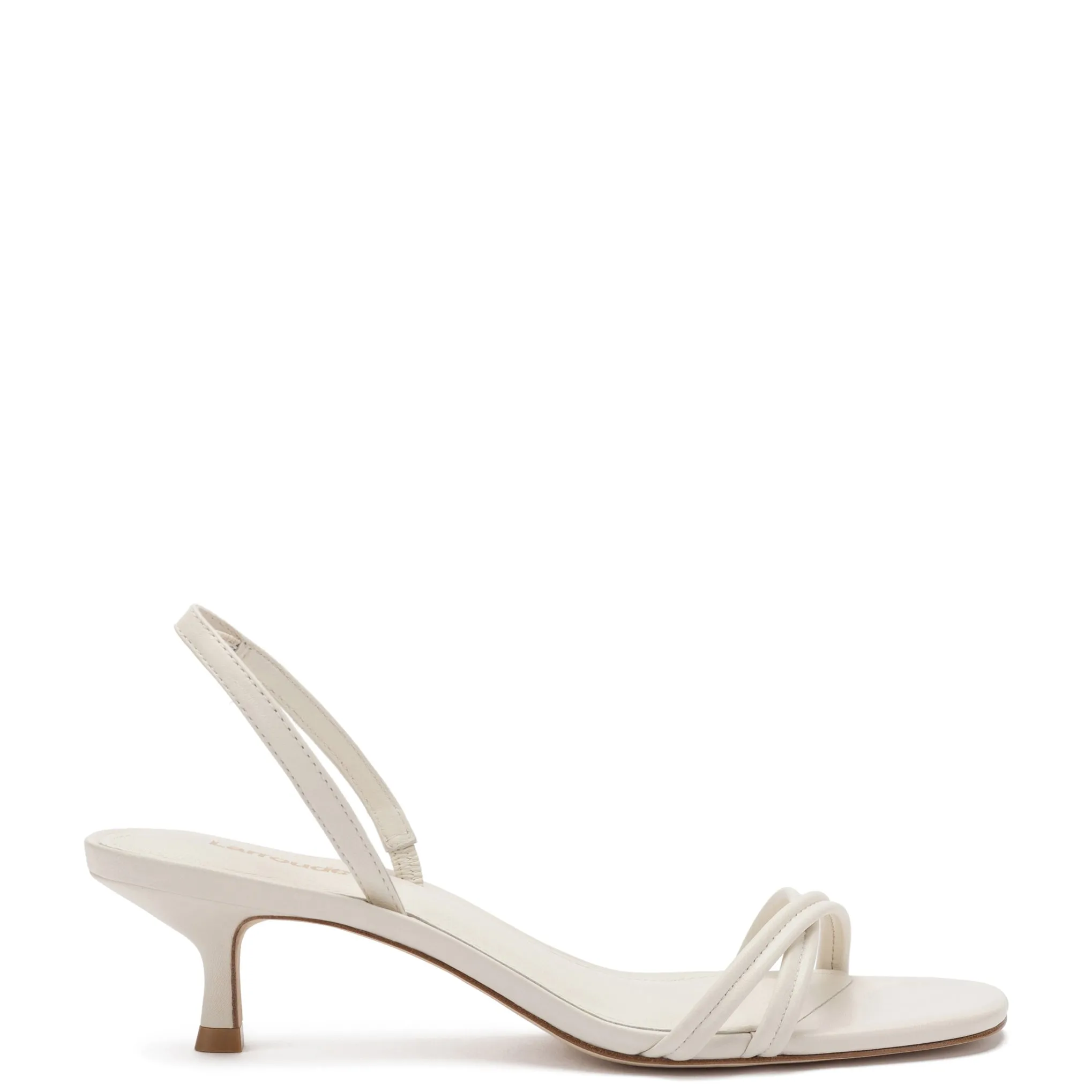 Mini Annie Sandal In Ivory Leather