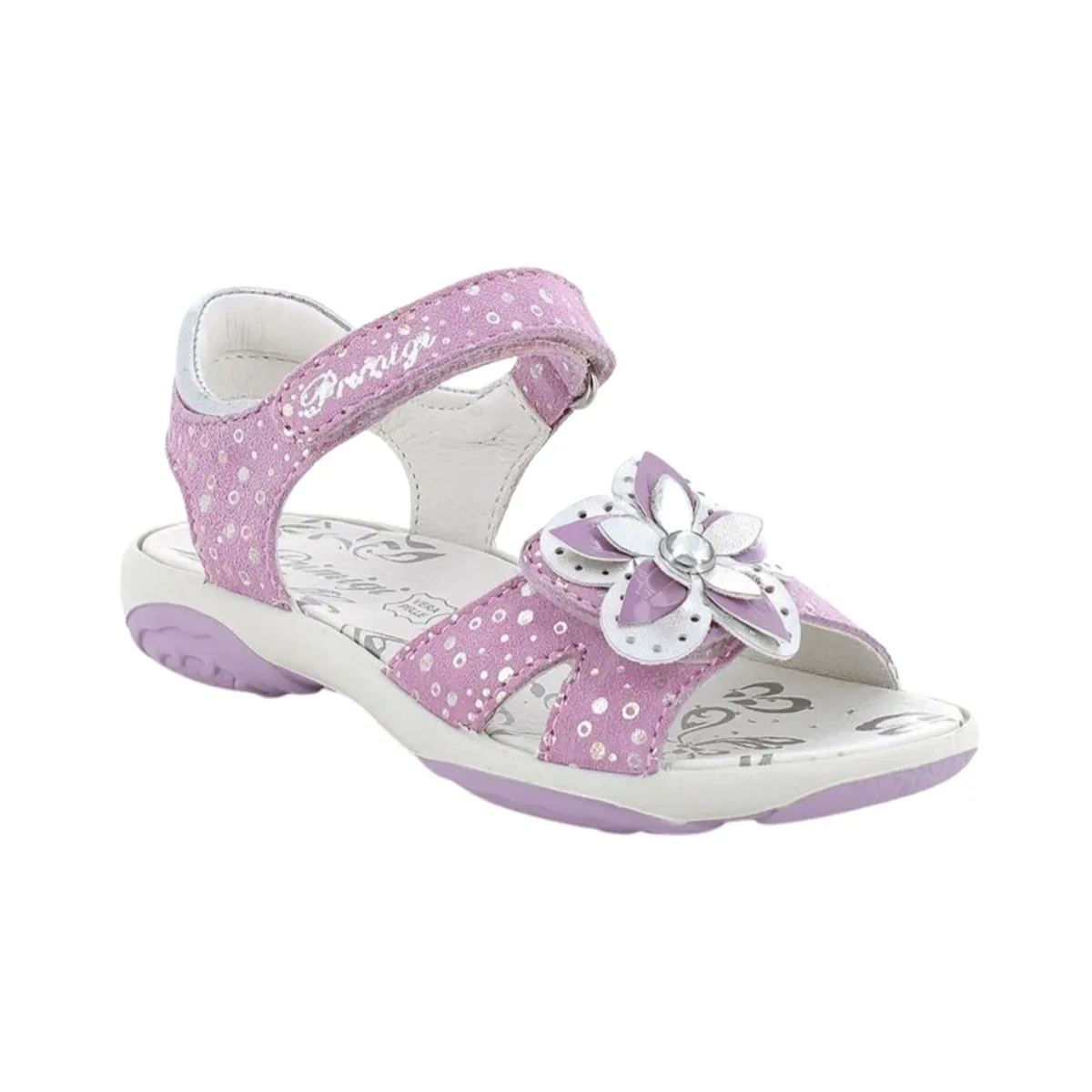 Primigi Girl's (Sizes 31-32) Purple/White Flower