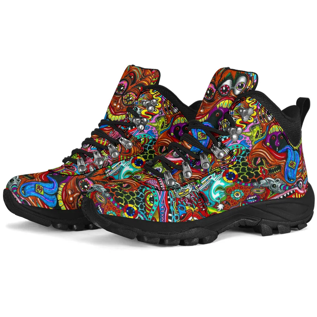 Psychedelic Alpine Boots