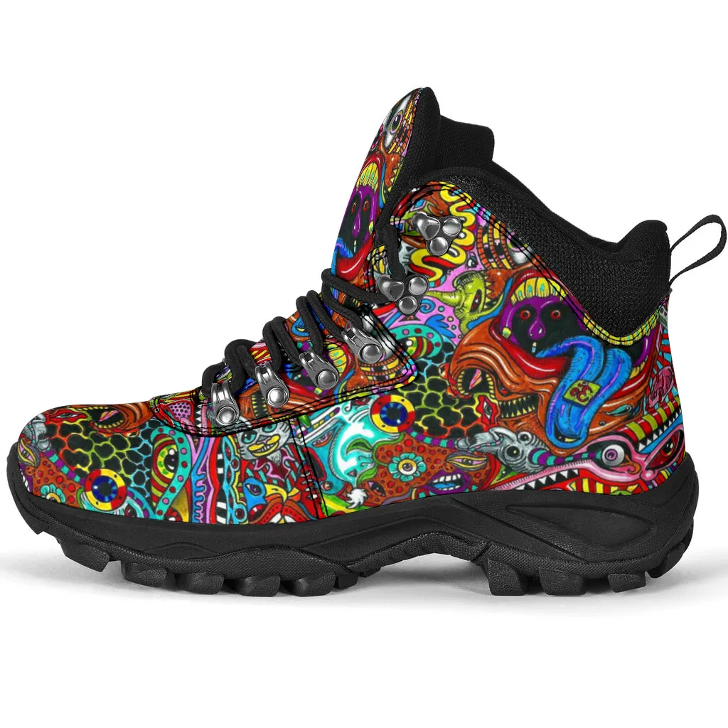 Psychedelic Alpine Boots