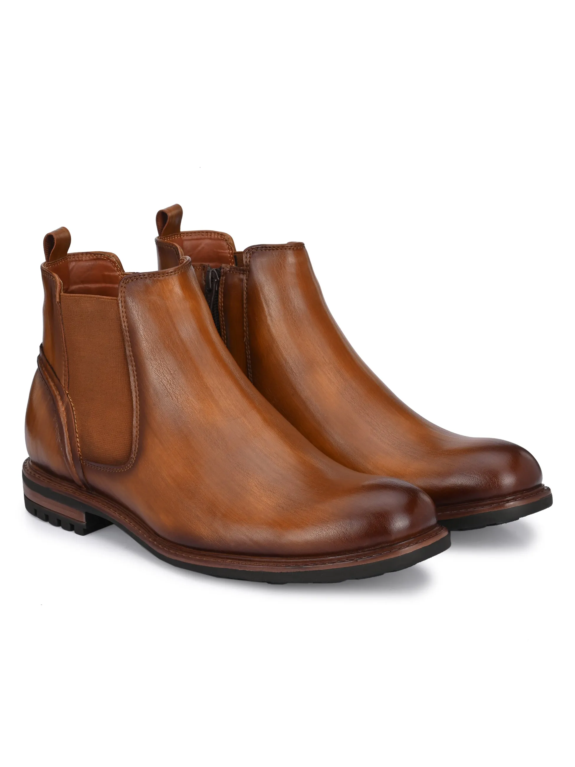 Quest Tan Chelsea Boots