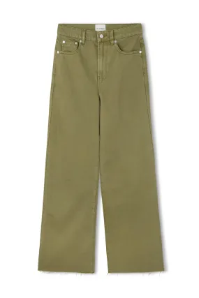 Recycled Cotton Straight Leg Jean - Khaki