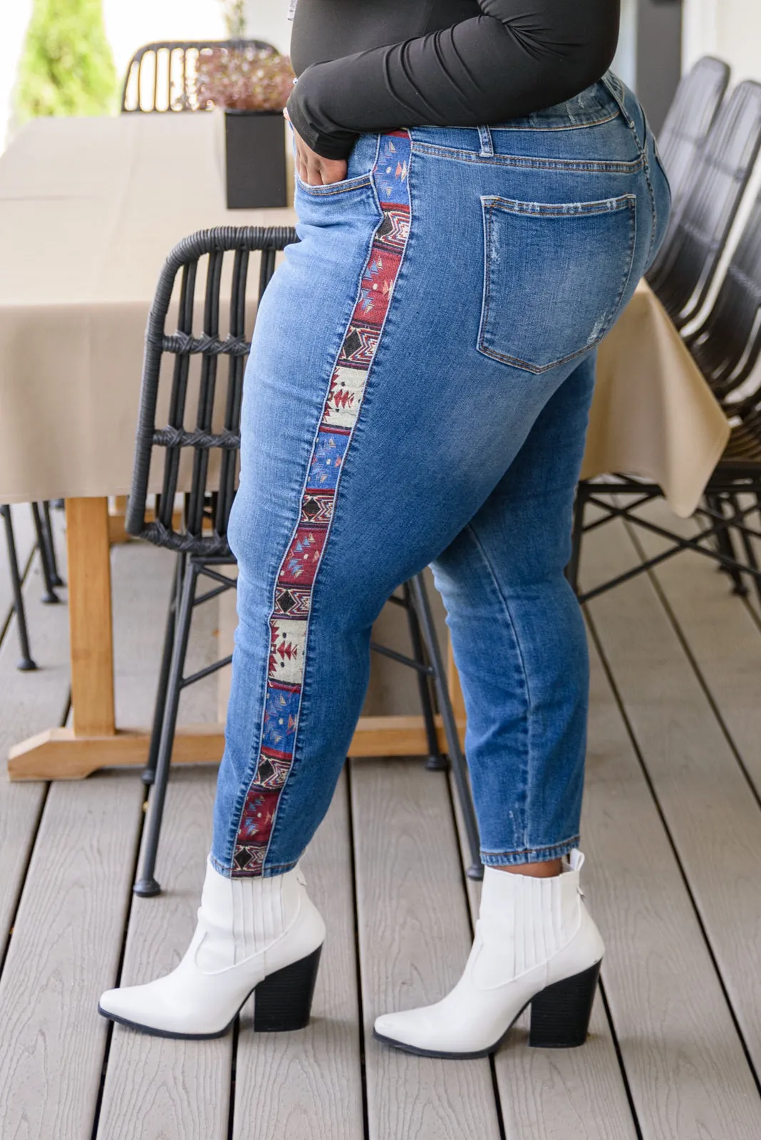 Rio Western Print Relaxed Judy Blue Jeans