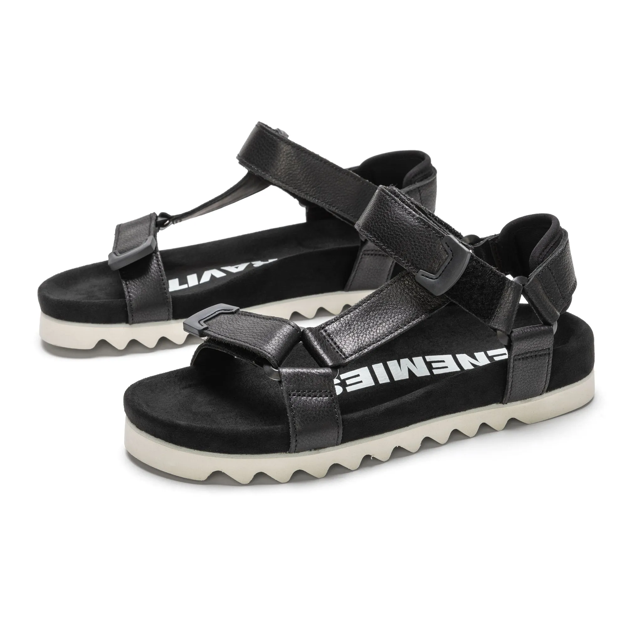 Sandal Tooth Wedge Black