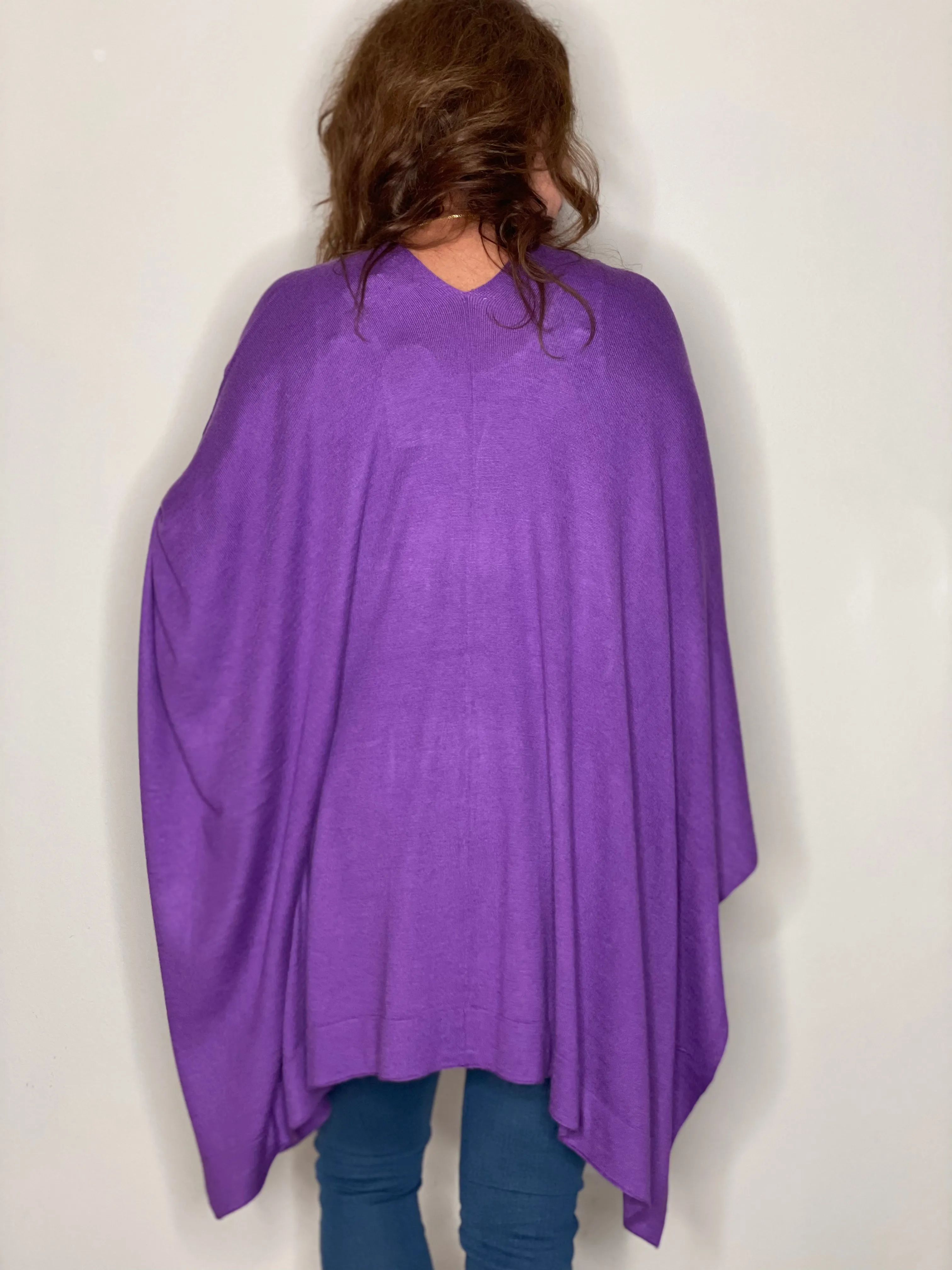 Sato Poncho in Ultra Violet