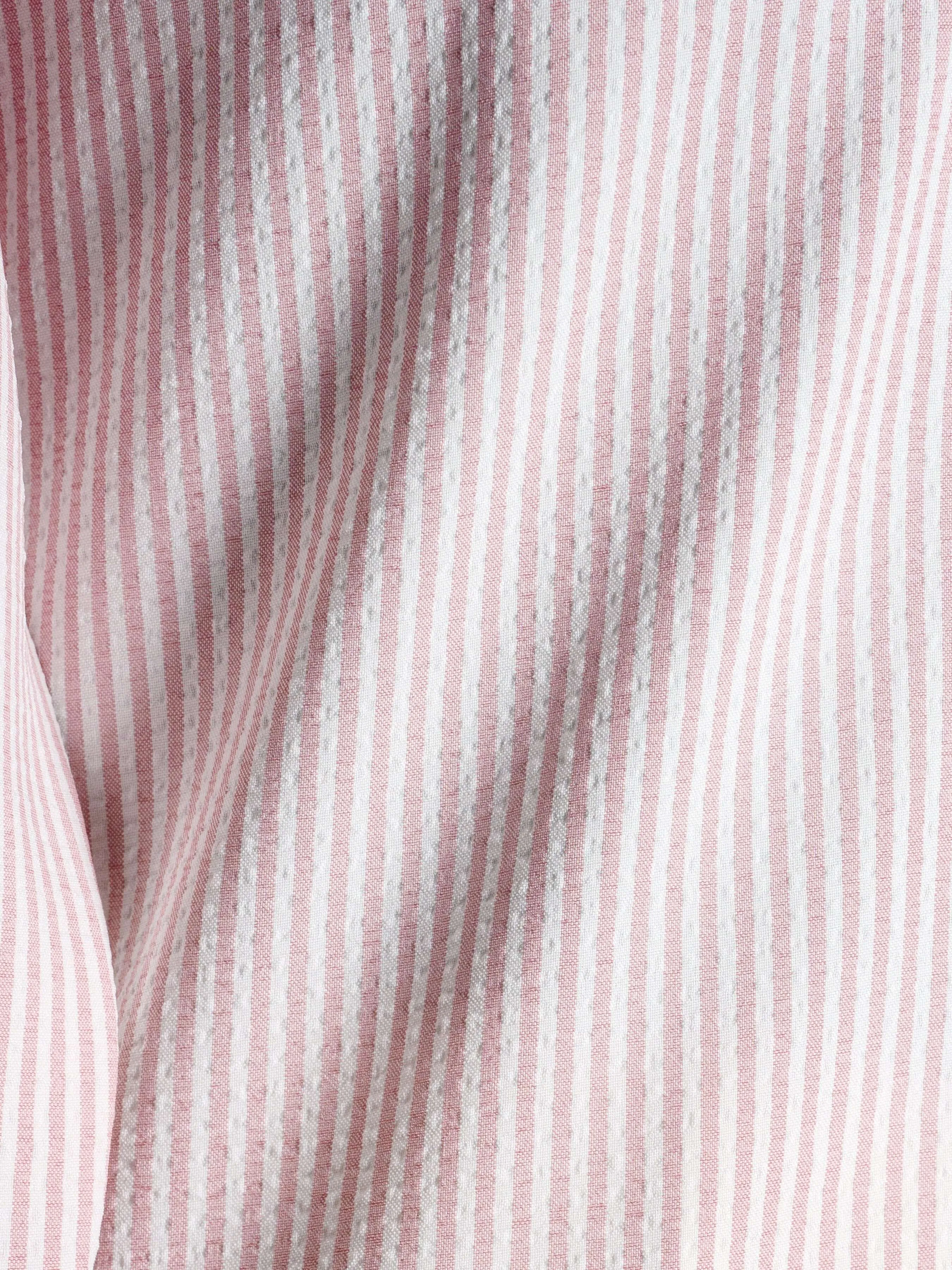 Seersucker Striped Shirt - Mauve