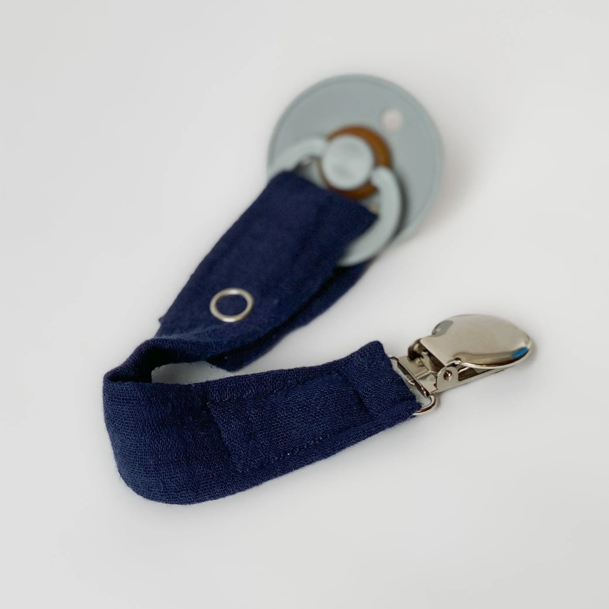 Simple Lightweight Gauze Pacifier Clip - MANY COLORS AVAILABLE