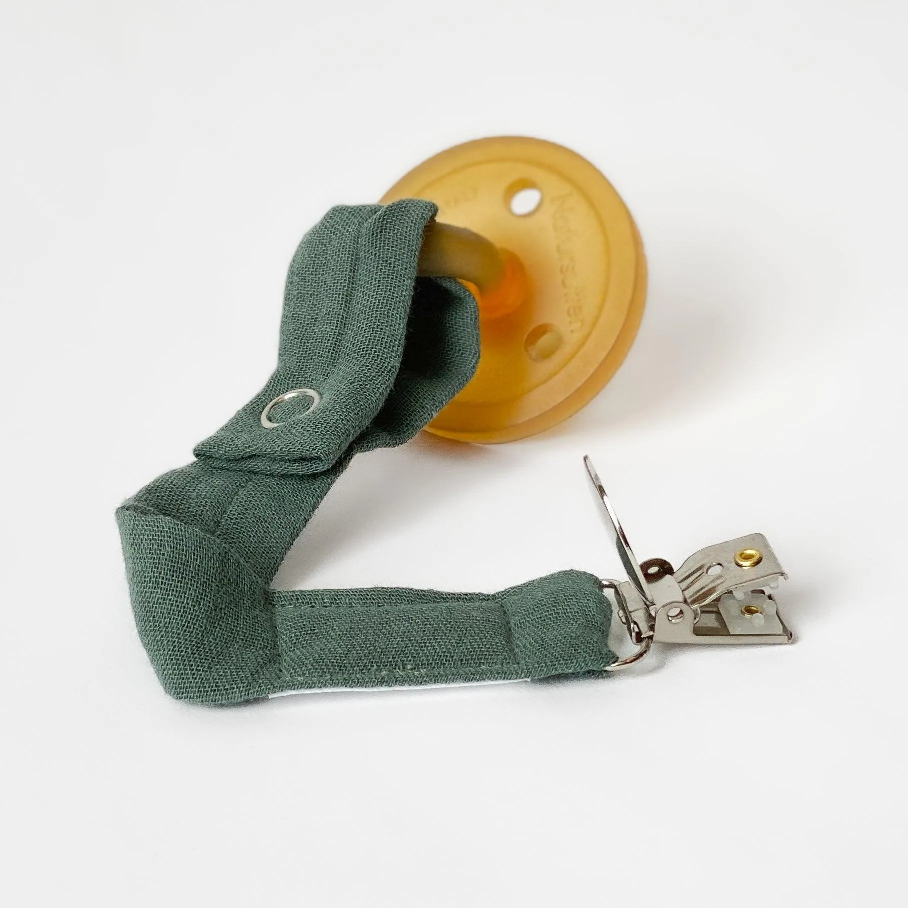 Simple Lightweight Gauze Pacifier Clip - MANY COLORS AVAILABLE