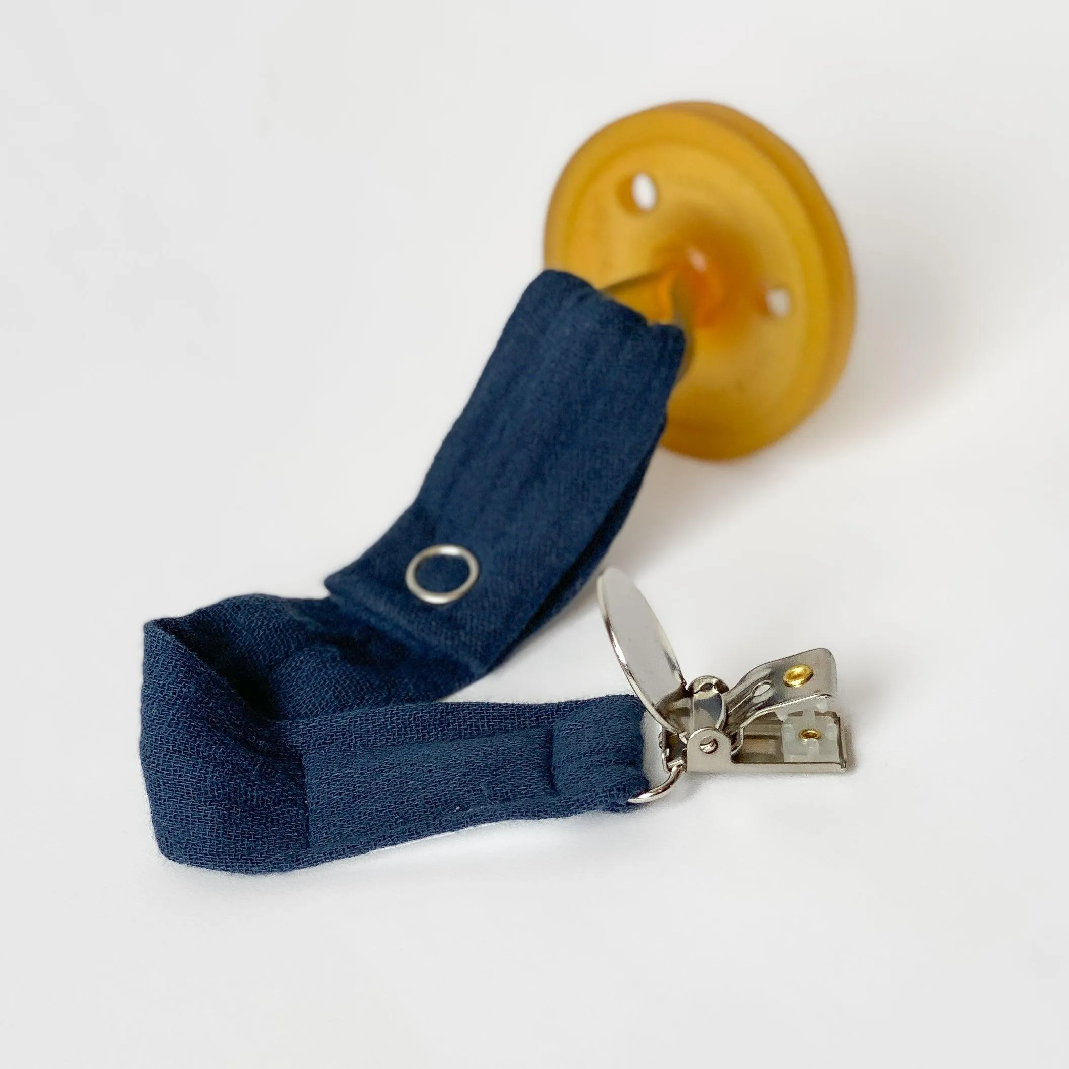 Simple Lightweight Gauze Pacifier Clip - MANY COLORS AVAILABLE