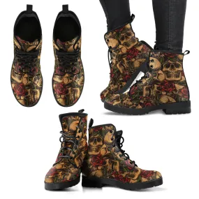 Skull Handcrafted Vegan Boots