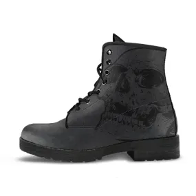 Skull - Vegan Leather Boots