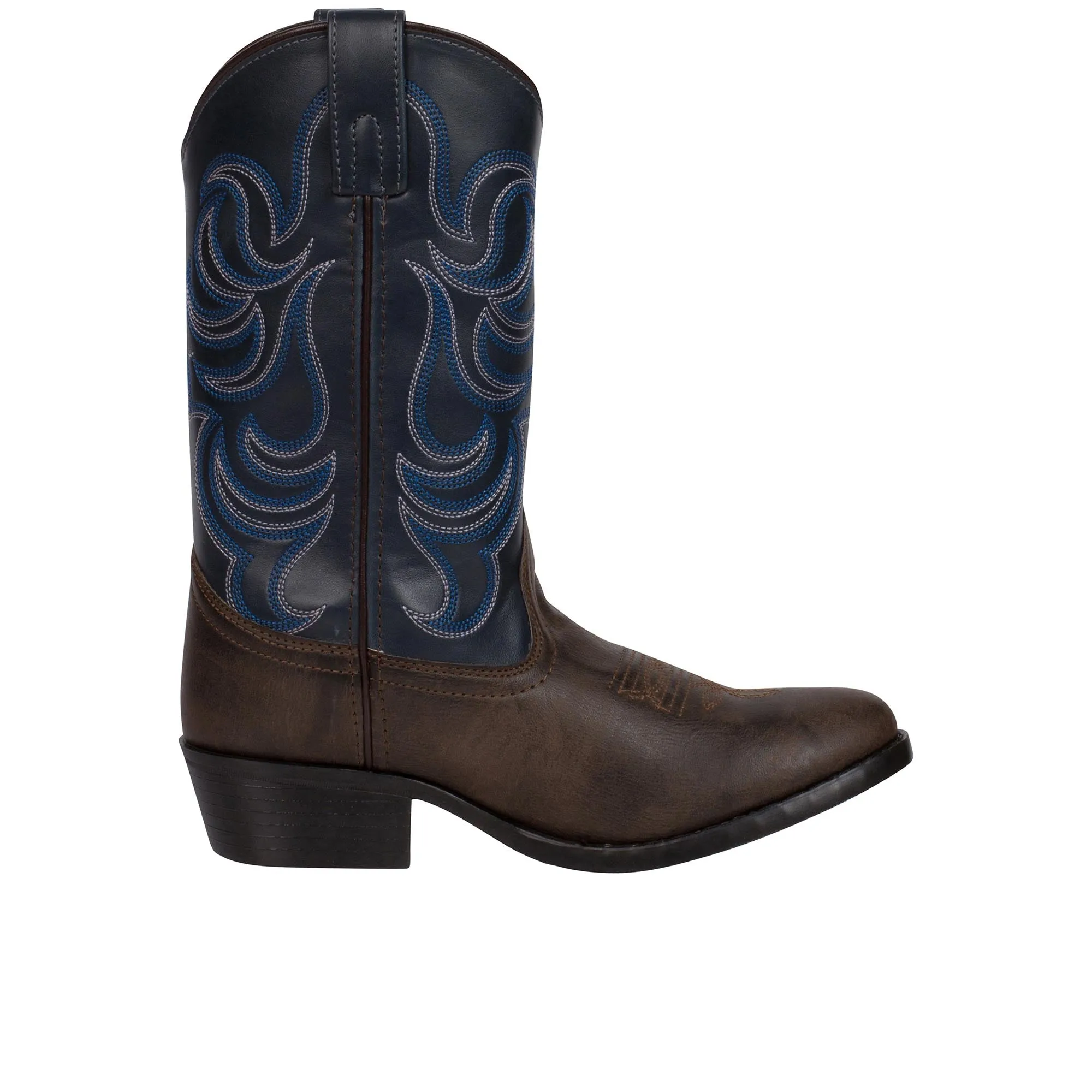 Smoky Mountain Boots Youth Monterey Western Brown Navy