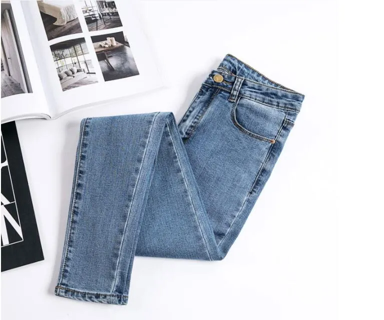 Stretch Pencil Jeans Denim 3 Colors